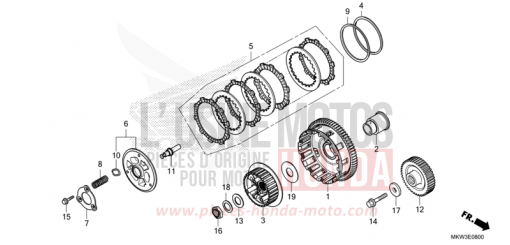 KUPPLUNG (NC750XA) NC750XAM de 2021